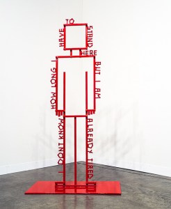 You'll be in traffic for as long as this guy is standing. 